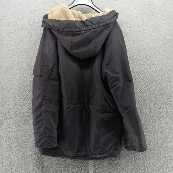 J Crew Jacket Mens Medium Midnight Navy Blue Full Zip Military‎ Style Parka - Picture 12 of 12